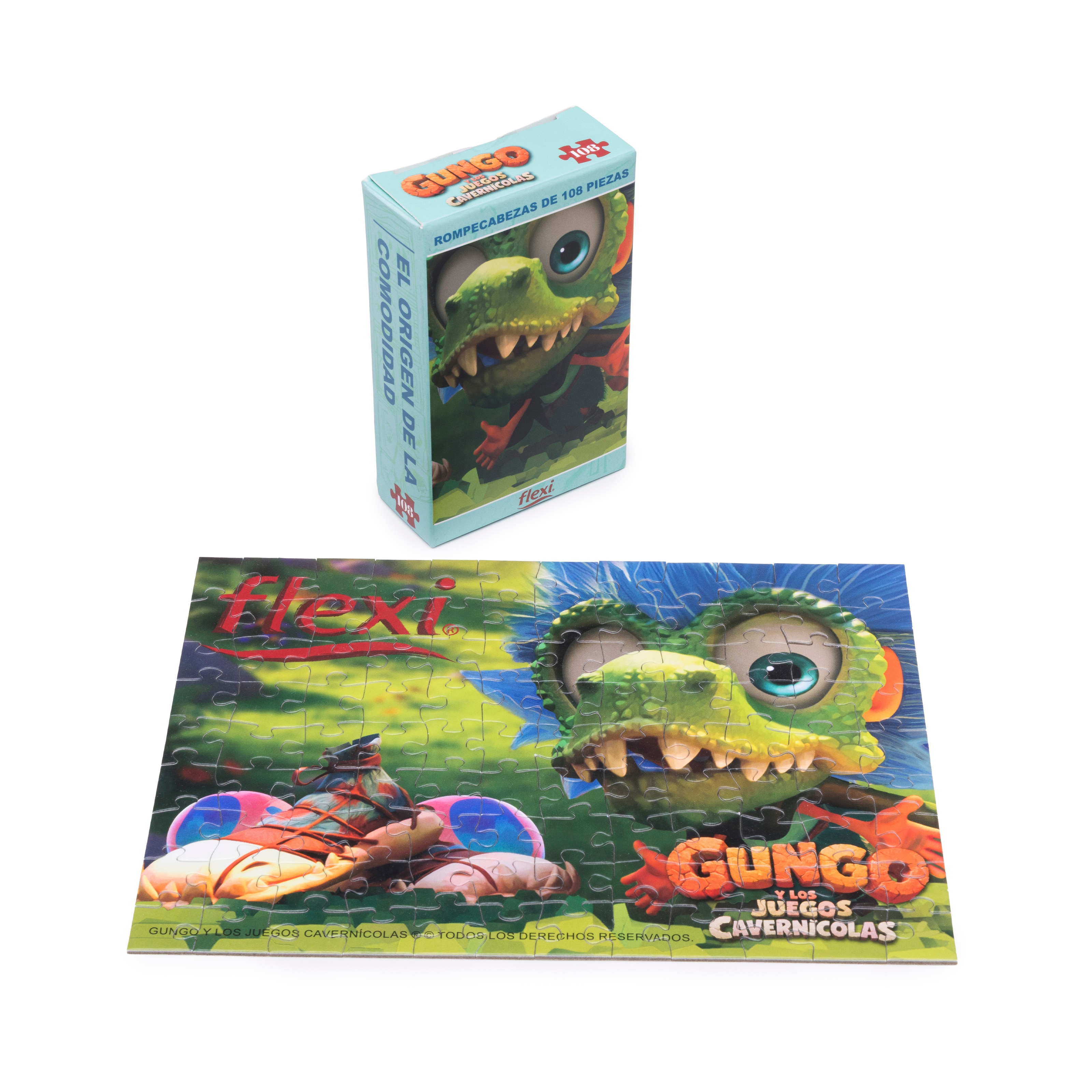 Rompecabezas Dino, producto exclusivo de la colección Gungo