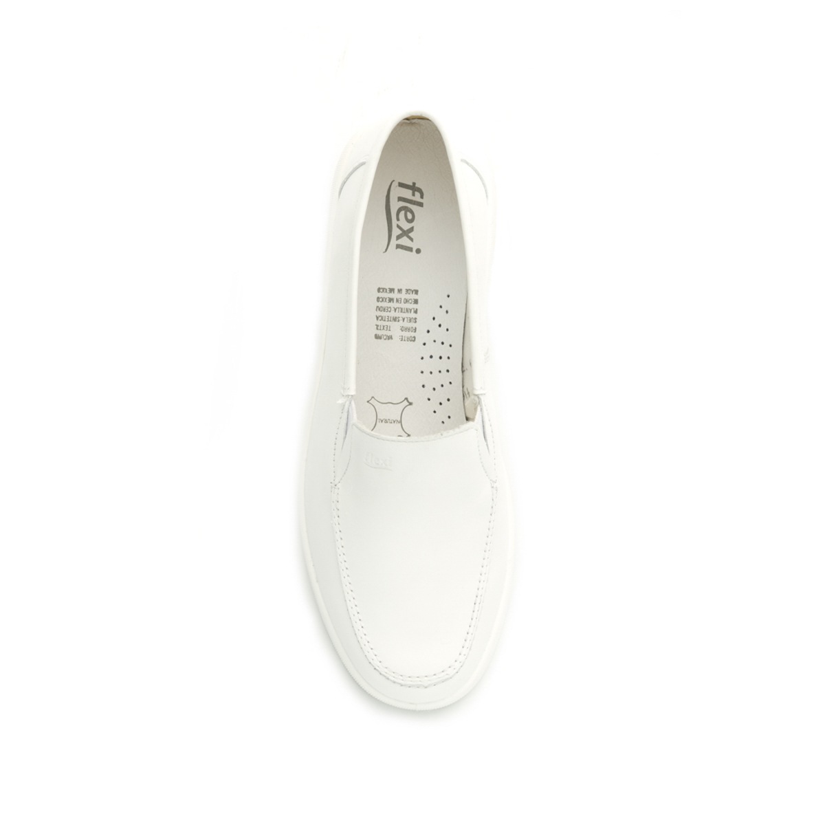 Mocasín De Servicio/Clínico Flexi Con Sistema De Mejor Agarre Para Mujer - Estilo 05812 Blanco