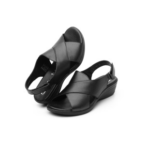 Sandalia Casual Flexi Con Tiras Cruzadas Para Mujer - Estilo 100001 Negro Sandalia Casual Flexi Con Tiras Cruzadas Para Mujer - Estilo 100001 Negro