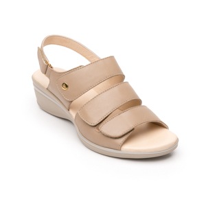 Sandalia Casual Flexi Con 100% Piel Para Mujer - Estilo 100004 Beige Sandalia Casual Flexi Con 100% Piel Para Mujer - Estilo 100004 Beige