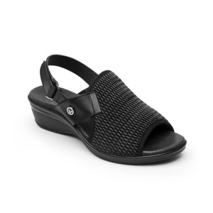 Sandalia Casual Flexi para Mujer con Adaptable Al Pie Estilo 100009 Negro Sandalia Casual Flexi para Mujer con Adaptable Al Pie Estilo 100009 Negro