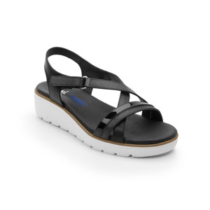 Sandalia De Playa Flexi Con Tira De Alto Brillo Para Mujer - Estilo 100103 Negro Sandalia De Playa Flexi Con Tira De Alto Brillo Para Mujer - Estilo 100103 Negro