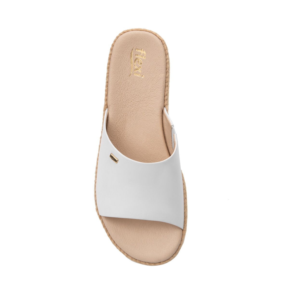 Sandalia Casual Flexi para Mujer con Suela Extra Ligera Estilo 100201 White
