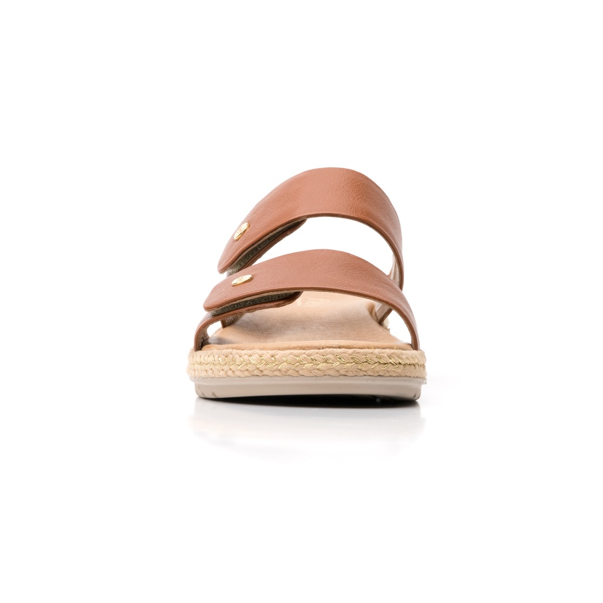 Sandalia De Playa Flexi Con 100% Piel Para Mujer - Estilo 100205 Café