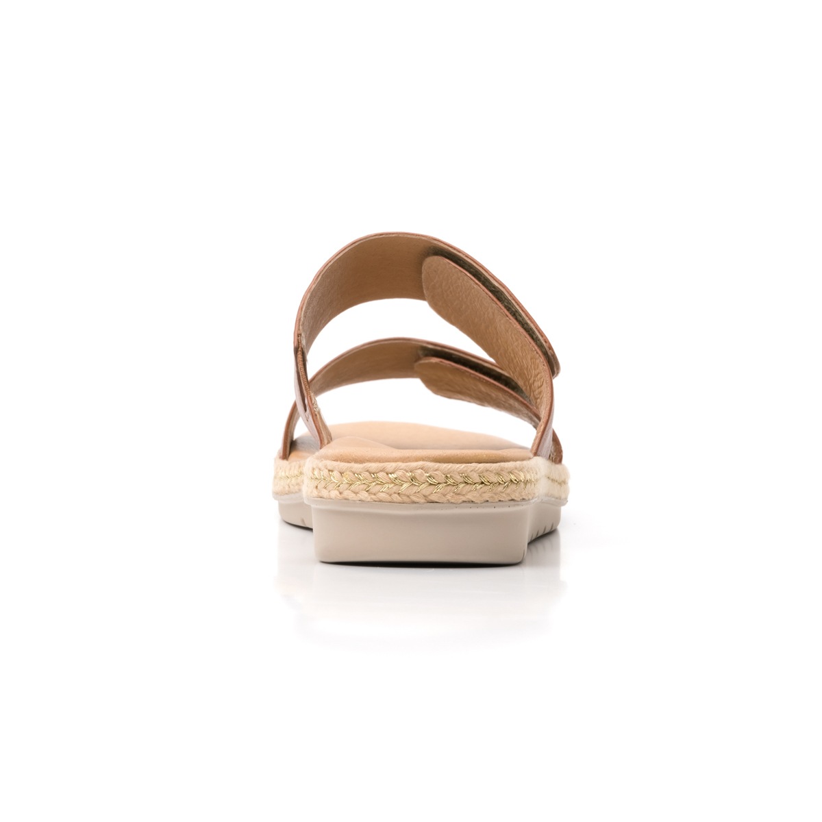 Sandalia De Playa Flexi Con 100% Piel Para Mujer - Estilo 100205 Café