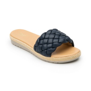 Sandalia Tira Trenzada Flexi para Mujer con Suela Extra Ligera Estilo 100216 Azul Sandalia Tira Trenzada Flexi para Mujer con Suela Extra Ligera Estilo 100216 Azul