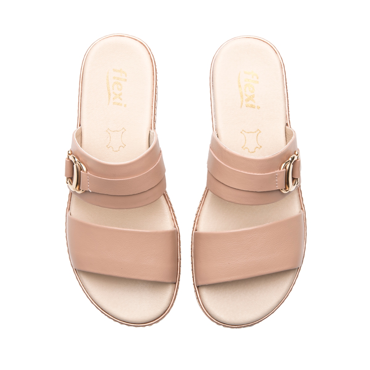 Sandalia Confort Casual Flexi para Mujer 100% Piel Estilo 100232 Petalos
