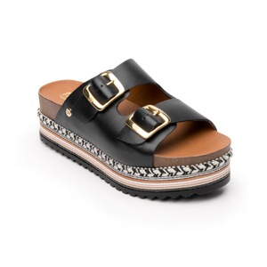 Sandalia Casual Flexi Con Plantilla Anatómica Para Mujer - Estilo 100301 Negro Sandalia Casual Flexi Con Plantilla Anatómica Para Mujer - Estilo 100301 Negro