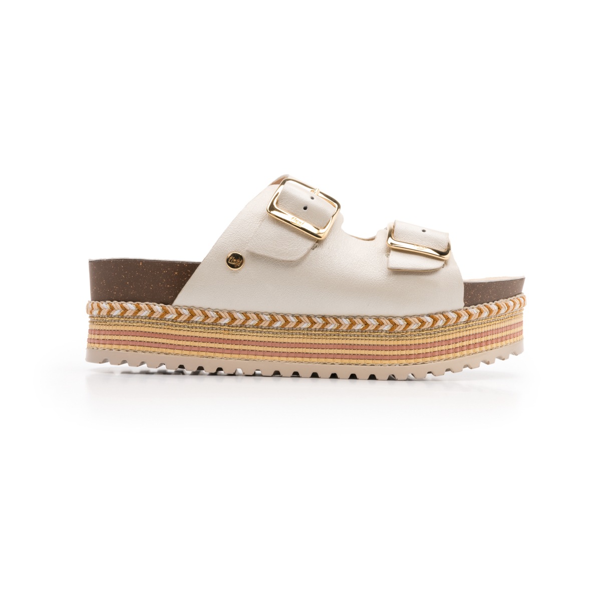 Sandalia Casual Flexi Con Plantilla Anatómica Para Mujer - Estilo 100301 Perla