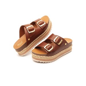 Sandalia De Playa Flexi Con Plantilla Anatómica Para Mujer - Estilo 100301 Tan Sandalia De Playa Flexi Con Plantilla Anatómica Para Mujer - Estilo 100301 Tan