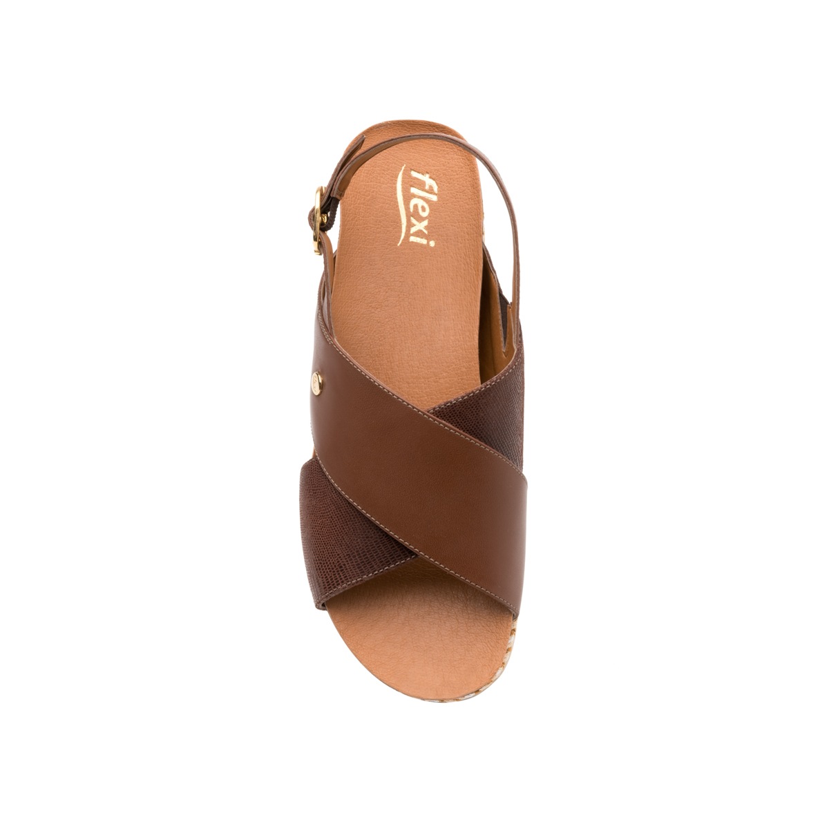 Sandalia Casual Flexi Con Plantilla Anatómica Para Mujer - Estilo 100304 Coffe