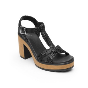 Sandalia Casual Flexi Con Tiras Trenzadas Para Mujer - Estilo 100603 Negro Sandalia Casual Flexi Con Tiras Trenzadas Para Mujer - Estilo 100603 Negro