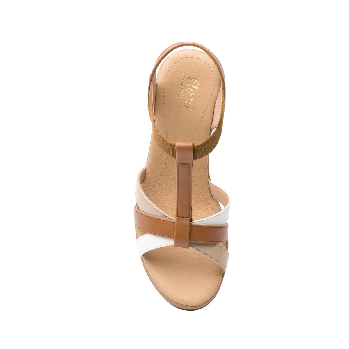 Sandalia Urbana Flexi Con Autoajuste Para Mujer - Estilo 100705 Beige