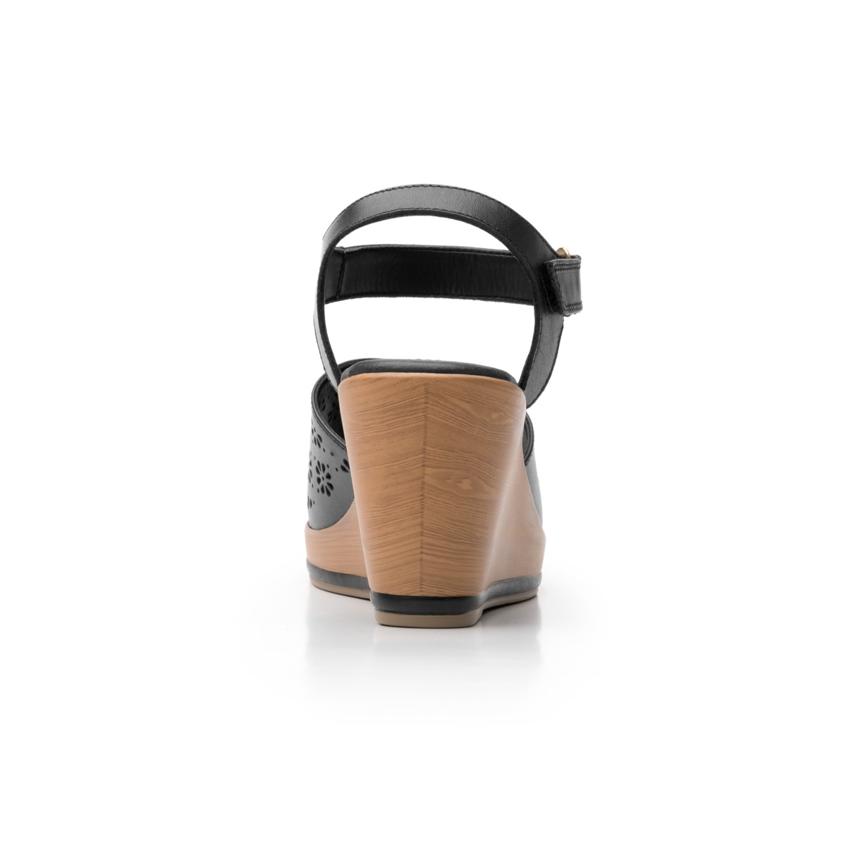 Sandalia Urbana Flexi Con Perforados Decorativos Para Mujer - Estilo 100707 Negro