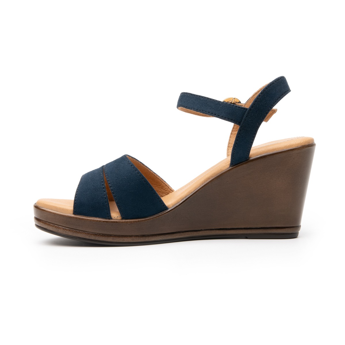 Sandalia Con Plataforma Flexi para Mujer Estilo 100708 Azul