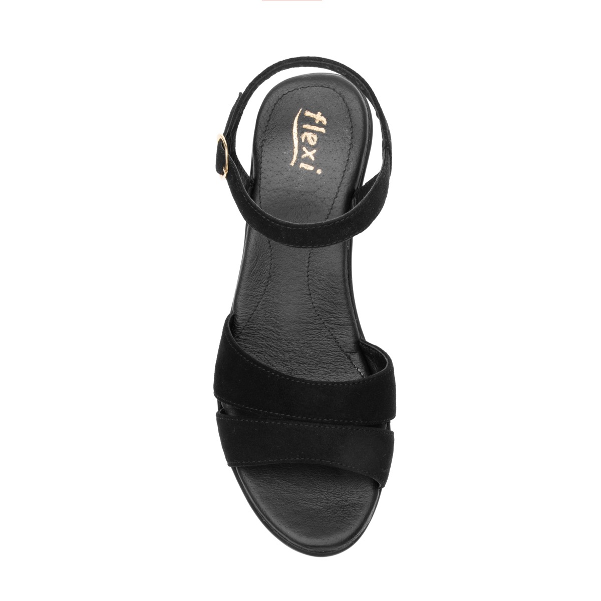 Sandalia Con Plataforma Flexi para Mujer Estilo 100708 Negro