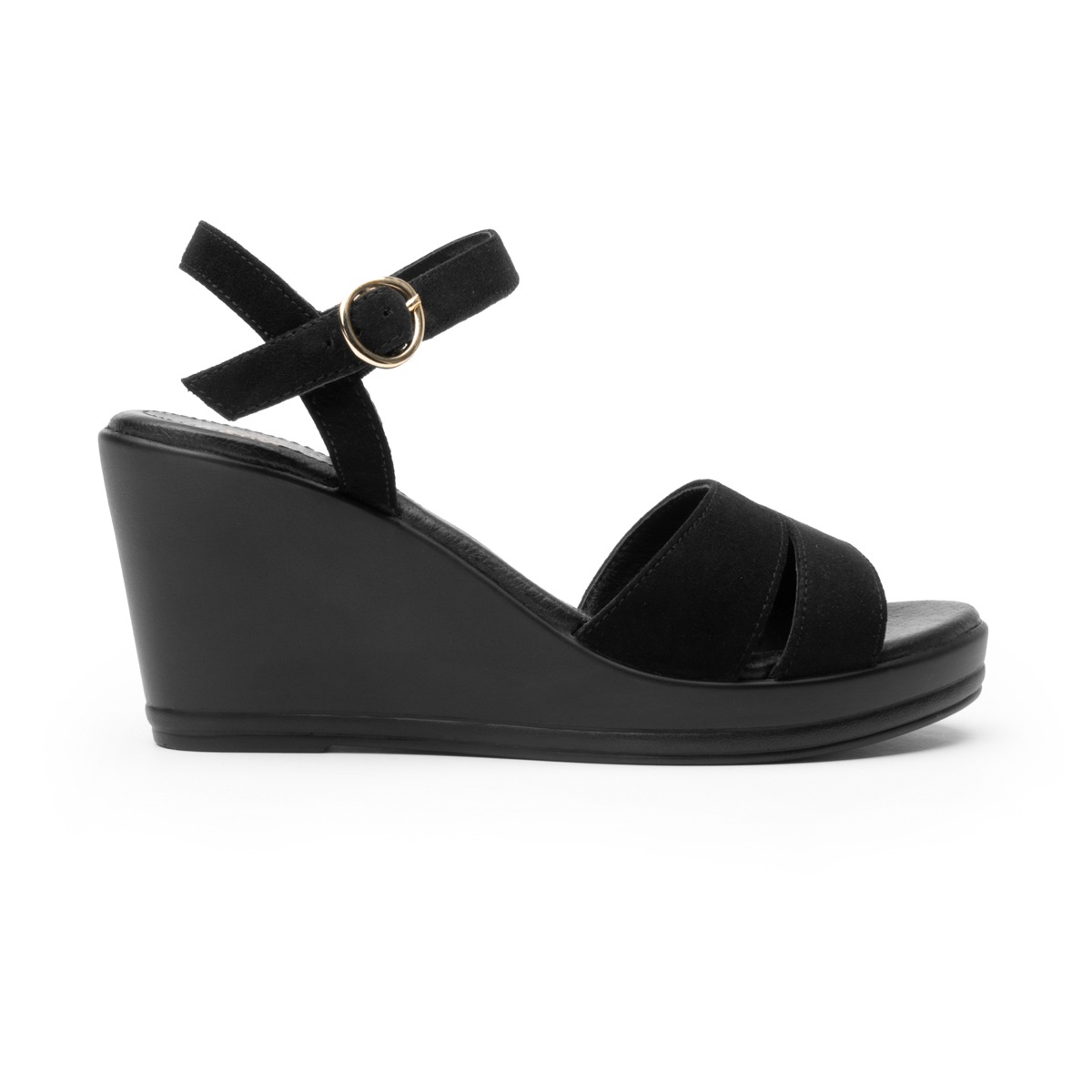 Sandalia Con Plataforma Flexi para Mujer Estilo 100708 Negro
