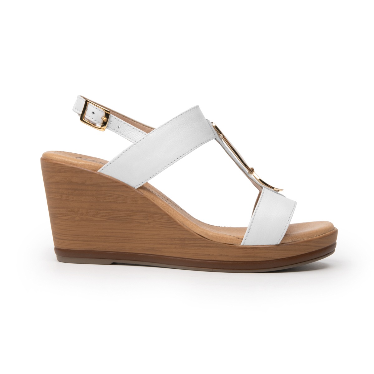 Sandalia Con Plataforma Flexi para Mujer Estilo 100713 Blanco