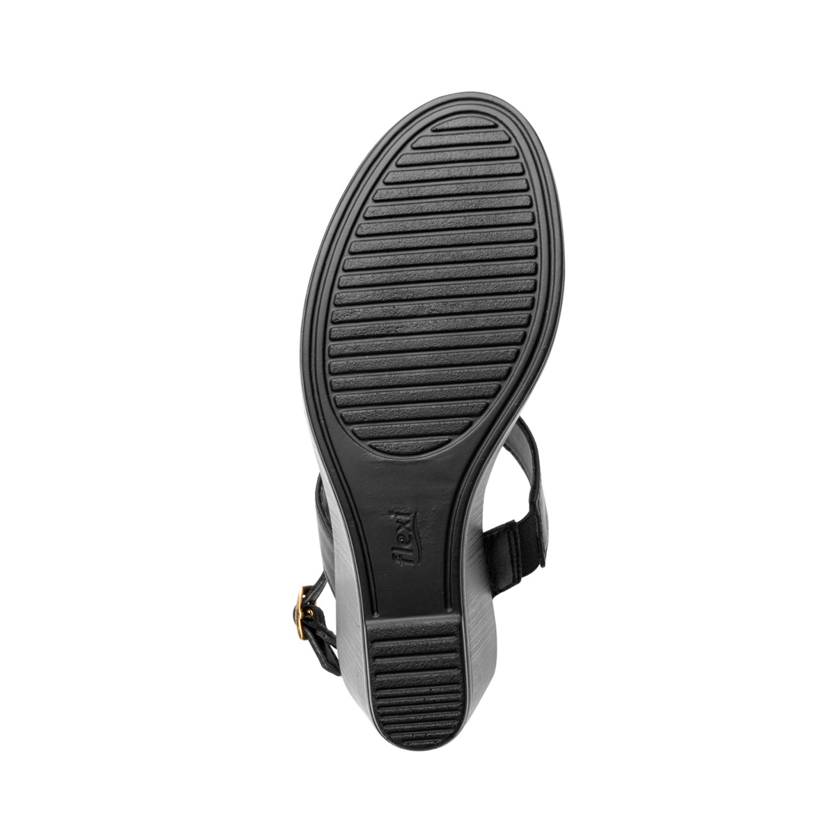 Sandalia Con Plataforma Flexi para Mujer Estilo 100713 Negro