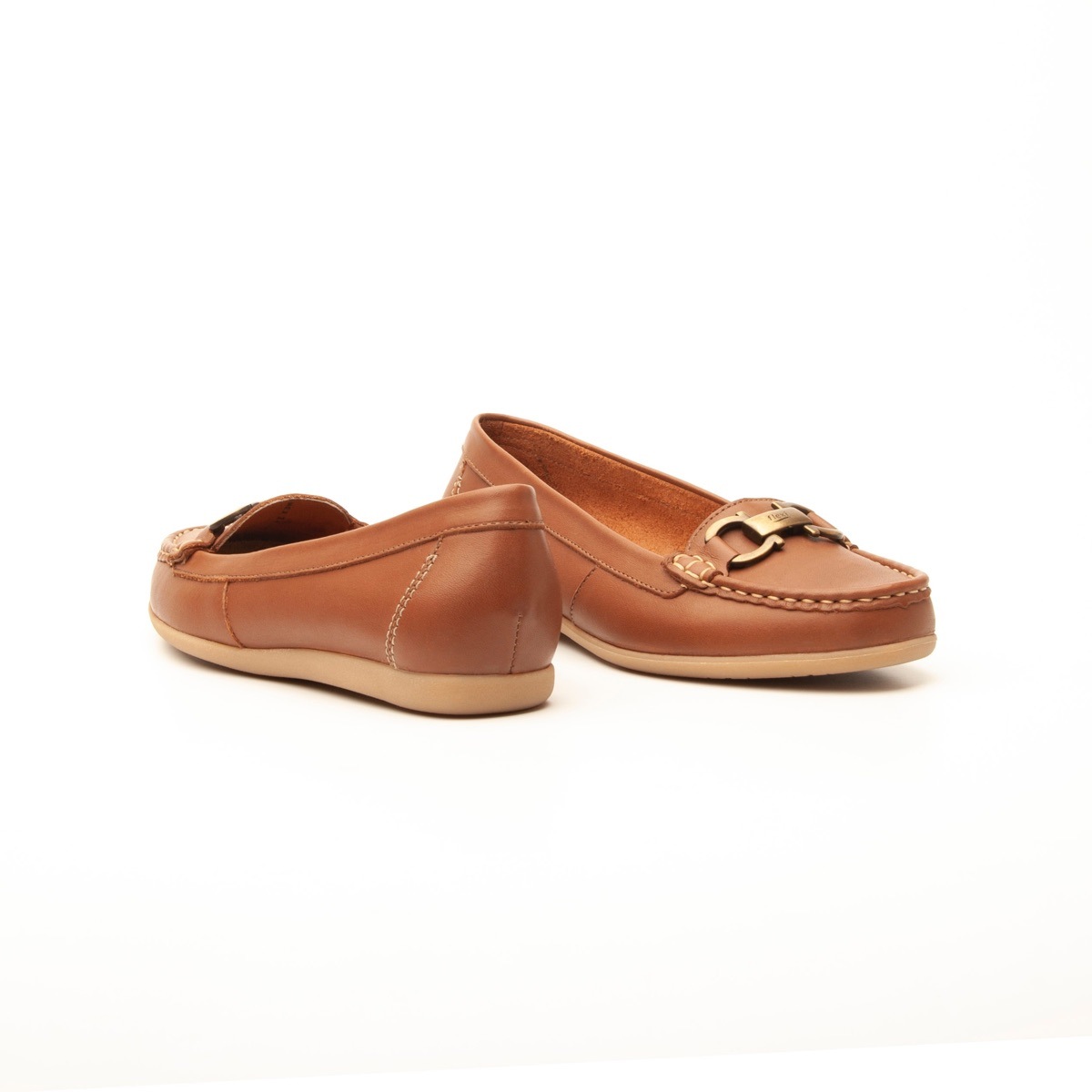 Mocasín Urbano Flexi Con Plantilla Comfort Pad Para Mujer - Estilo 100902 Cafe