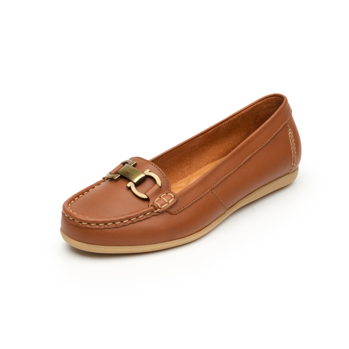 Mocasín Urbano Flexi Con Plantilla Comfort Pad Para Mujer - Estilo 100902 Cafe