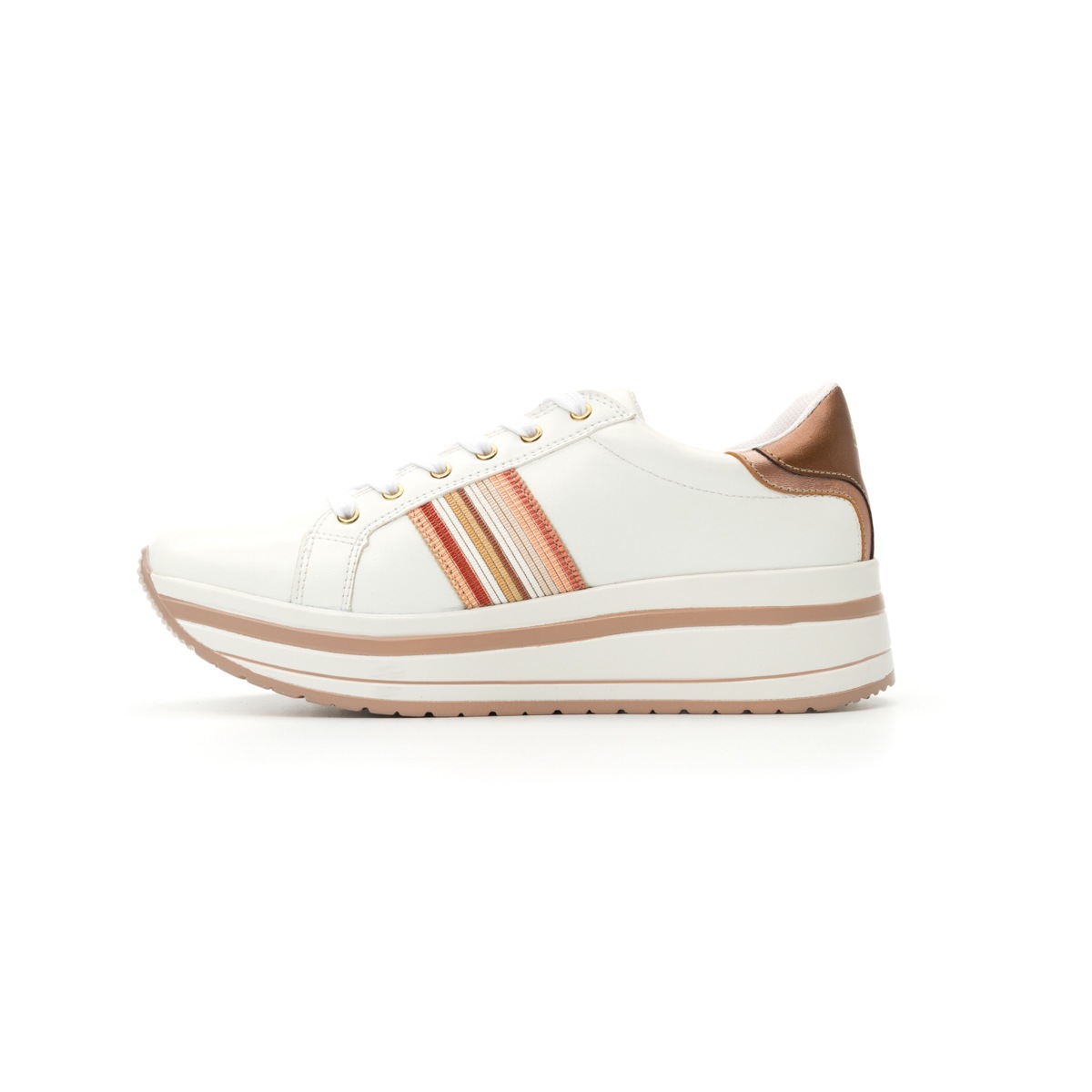 Sneaker Urbano Flexi Con Suela Creeper Para Mujer - Estilo 101002 Multicolor