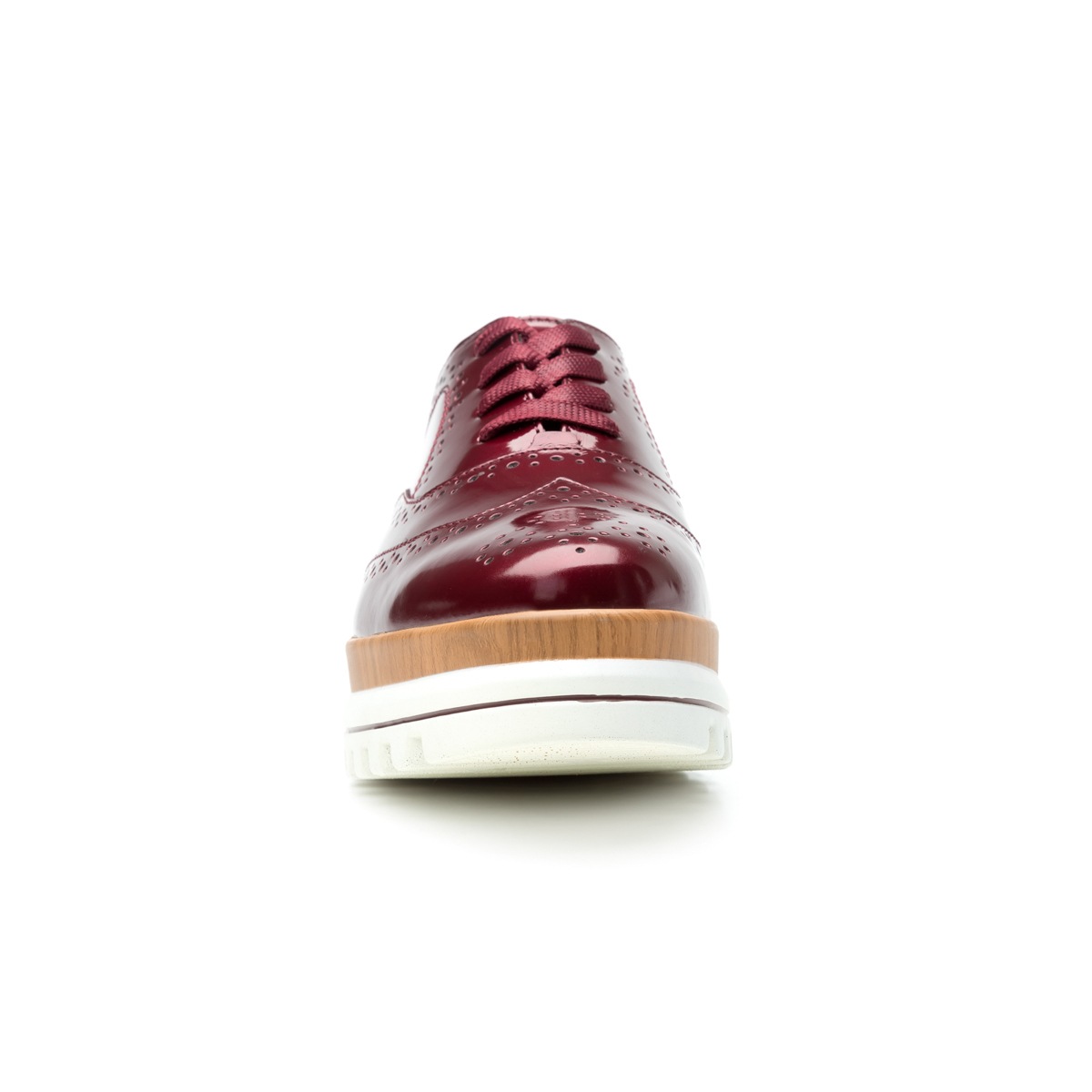 Zapato Trendy Casual Flexi Con Suela Creeper Para Mujer - Estilo 101103 Vino