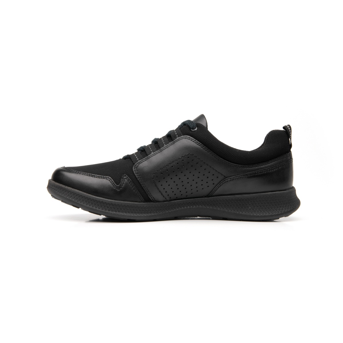Sneaker Con Detalle Perforado Laterales Flexi para Mujer con Suela Flowtek y Recovery Form Estilo 101306 Negro