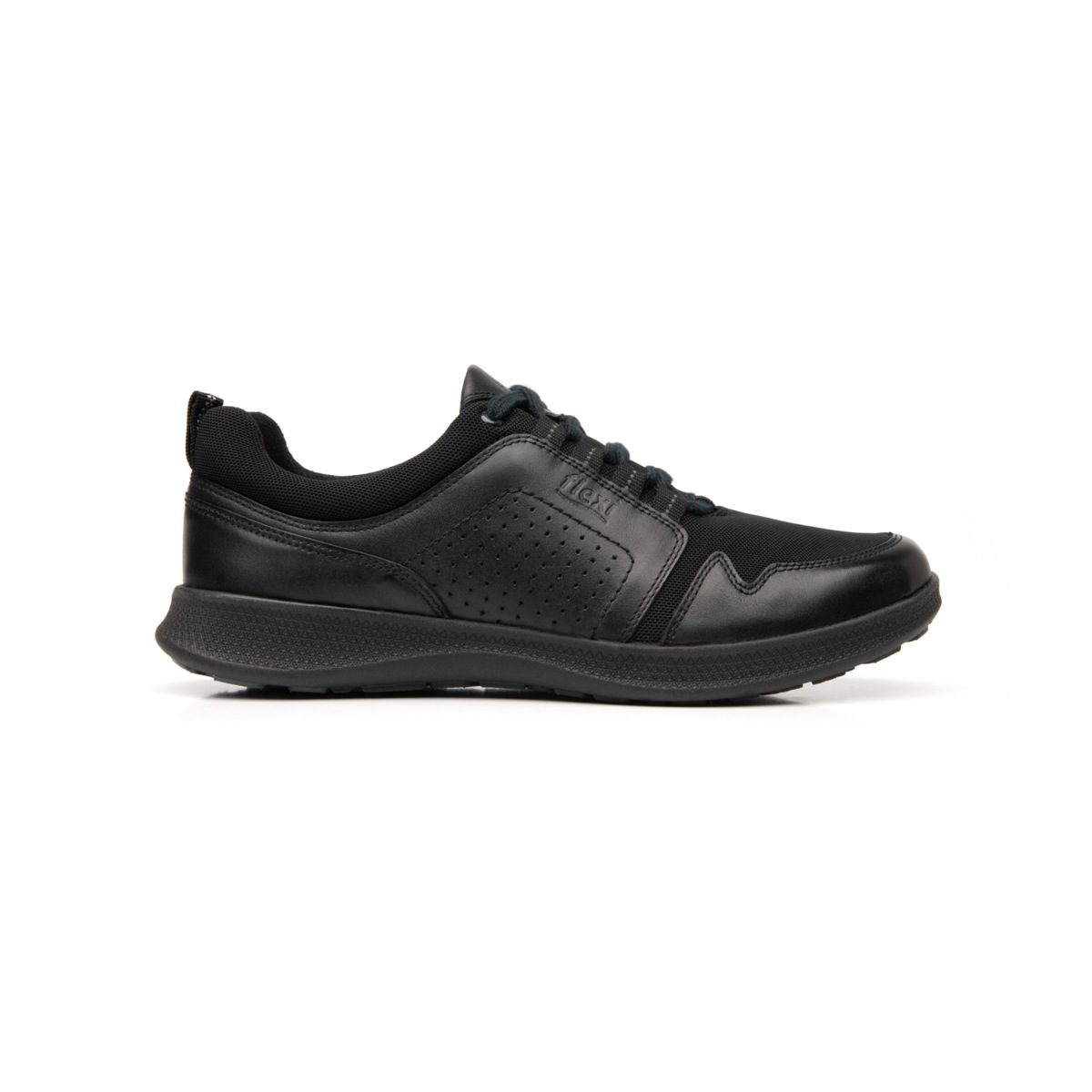 Sneaker Con Detalle Perforado Laterales Flexi para Mujer con Suela Flowtek y Recovery Form Estilo 101306 Negro