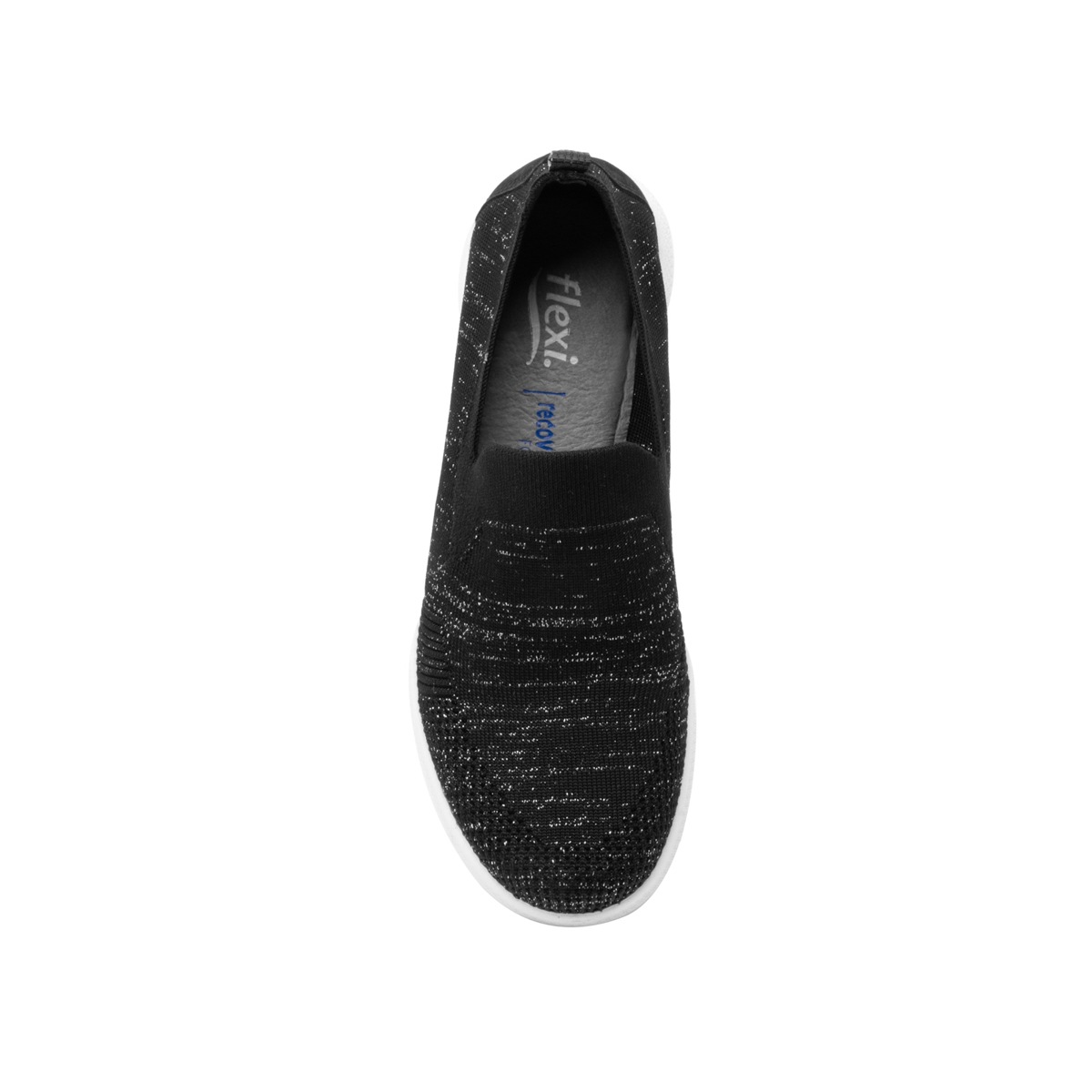 Slip On Tejido Flexi para Mujer con Suela extraligera Estilo 101308 Negro