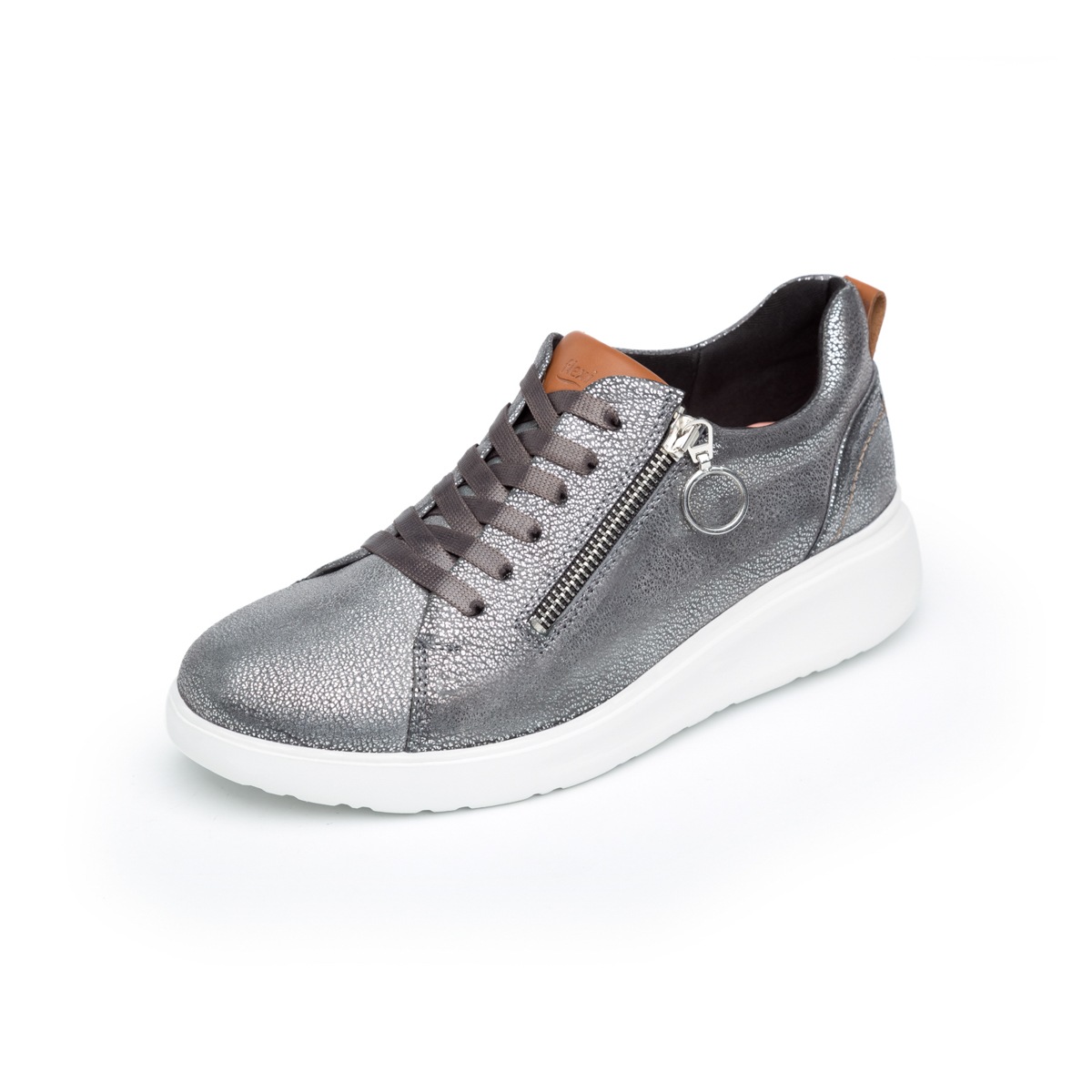 Sneaker Casual Sport Flexi Con Suela Extra Ligera Flowtek Para Mujer - Estilo 101401 Gris