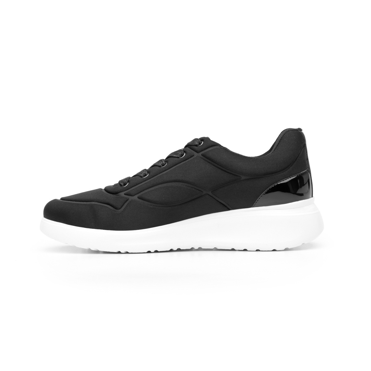 Sneaker Casual Sport Flexi Con Suela Extra Ligera Flowtek Para Mujer - Estilo 101402 Negro
