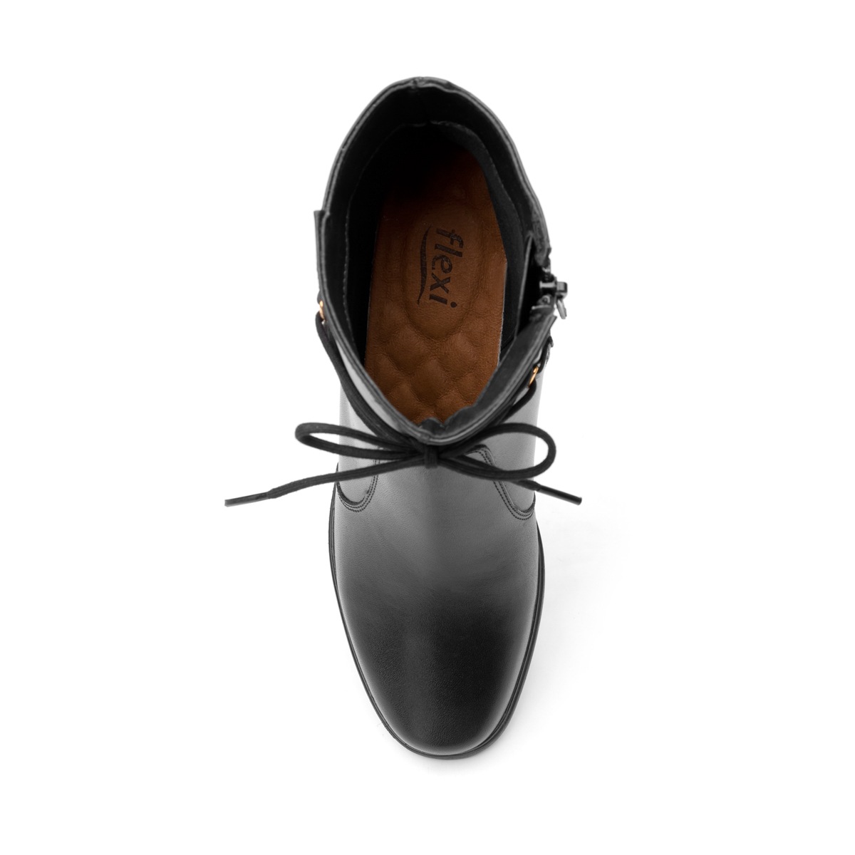 Botín Casual Flexi Con Cuña Para Mujer - Estilo 101507 Negro