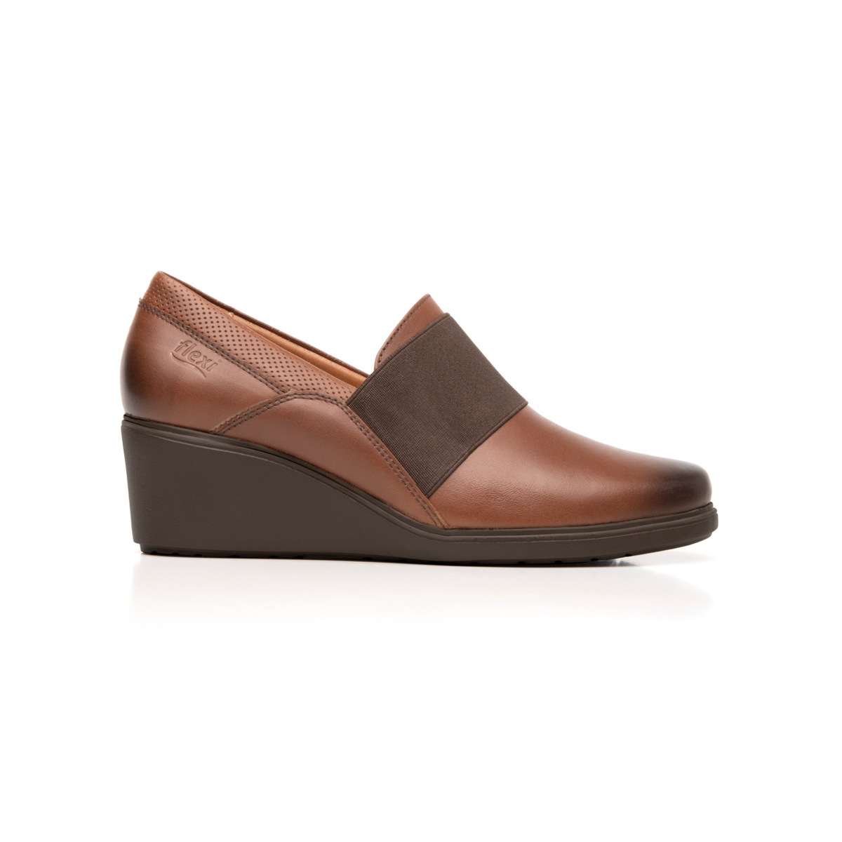 Loafer Con Plataforma Flexi para Mujer con Sistema Flowtek Estilo 101509 Cafe