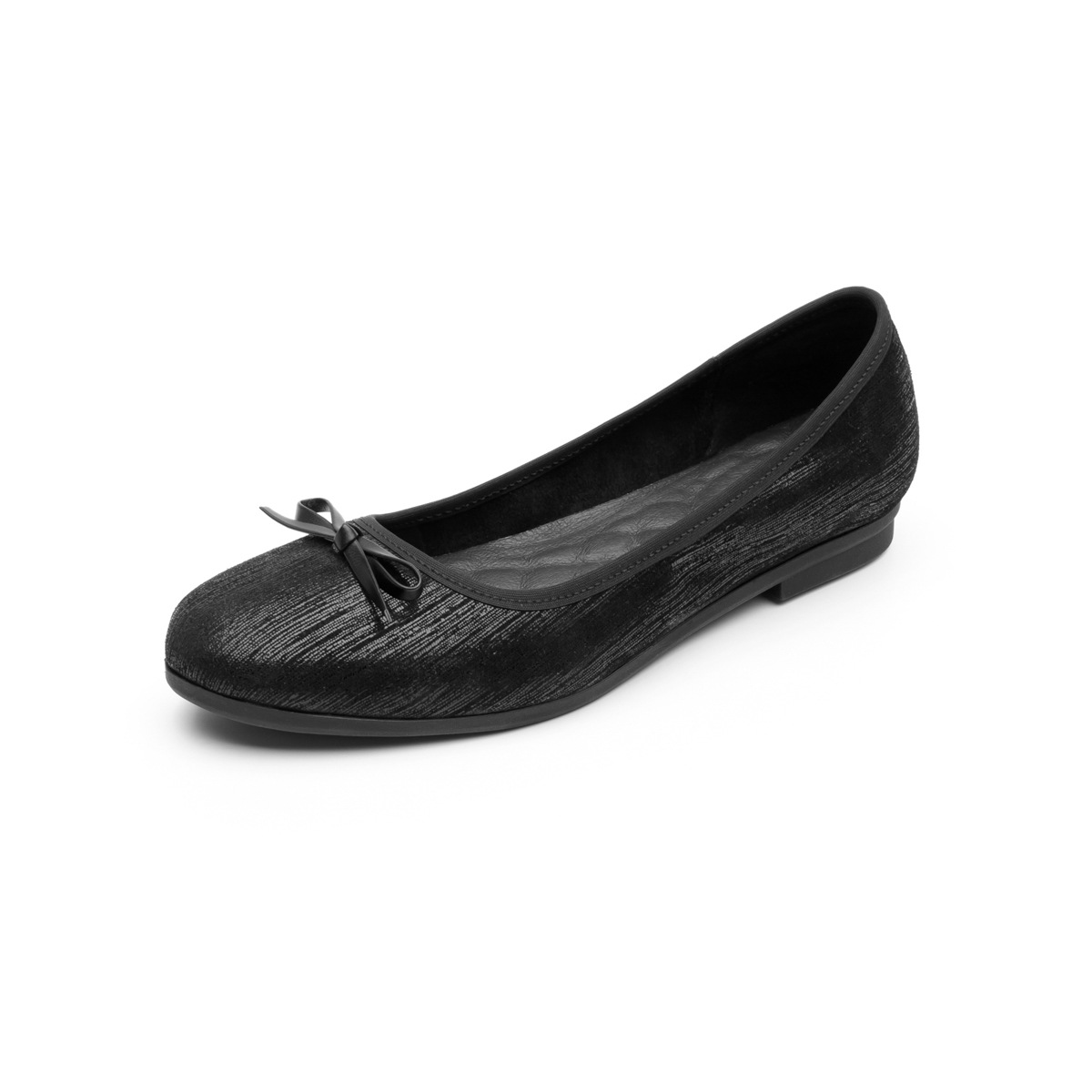 Flat Casual Flexi Con Plantilla Comfort Pad Para Mujer - Estilo 101701 Negro