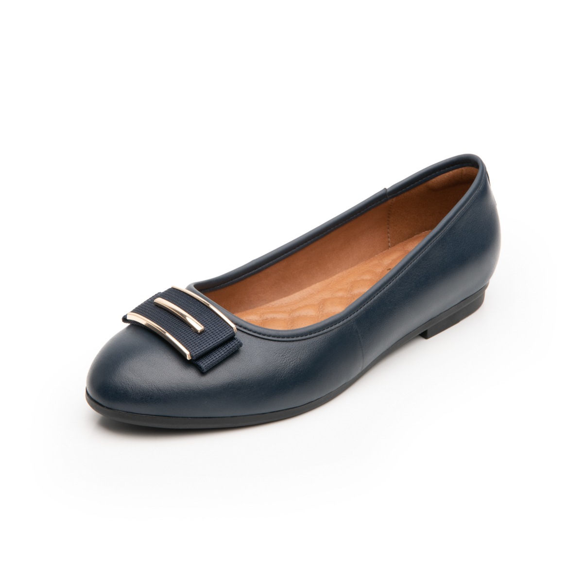 Ballerina Con Herraje Flexi para Mujer con Plantilla Comfort Pad Estilo 101705 Azul