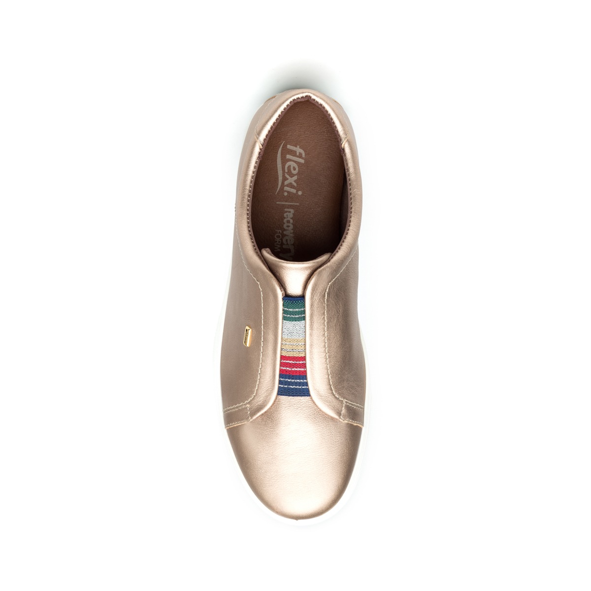 Sneaker Casual Sport Flexi Con Plantilla Removible Para Mujer - Estilo 101801 Bronce