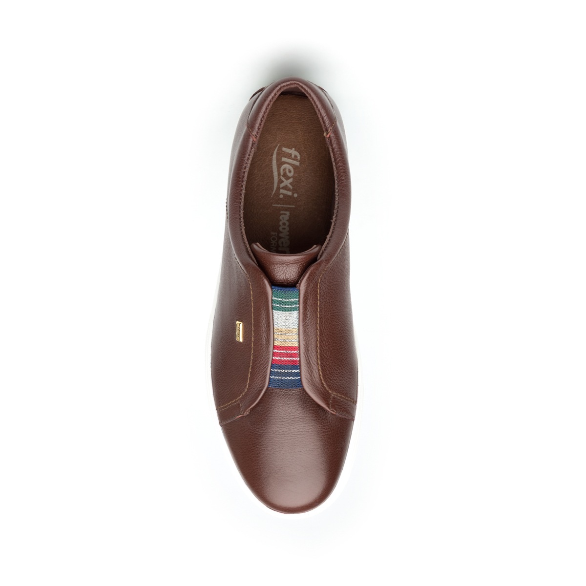 Sneaker Casual Sport Flexi Con Plantilla Removible Para Mujer - Estilo 101801 Café