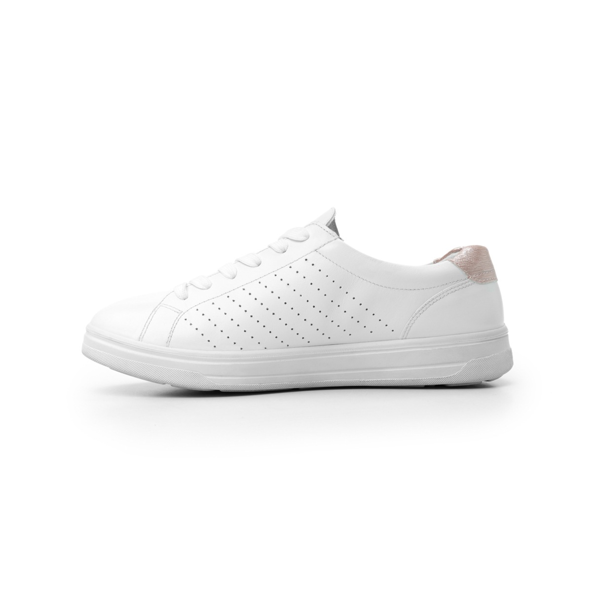Sneaker Casual Sport Flexi Con Plantilla Removible Para Mujer - Estilo 101802 Blanco