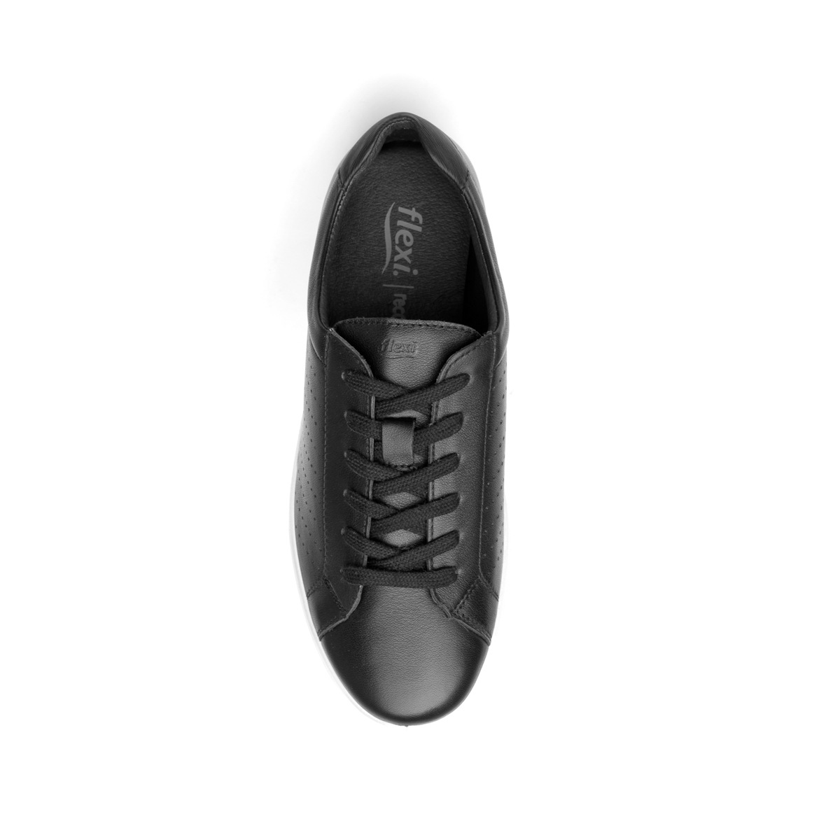 Sneaker Casual Sport Flexi Con Plantilla Removible Para Mujer - Estilo 101802 Negro