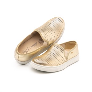 Flat Casual Flexi Con Plantilla Removible Para Mujer - Estilo 101804 Oro Flat Casual Flexi Con Plantilla Removible Para Mujer - Estilo 101804 Oro