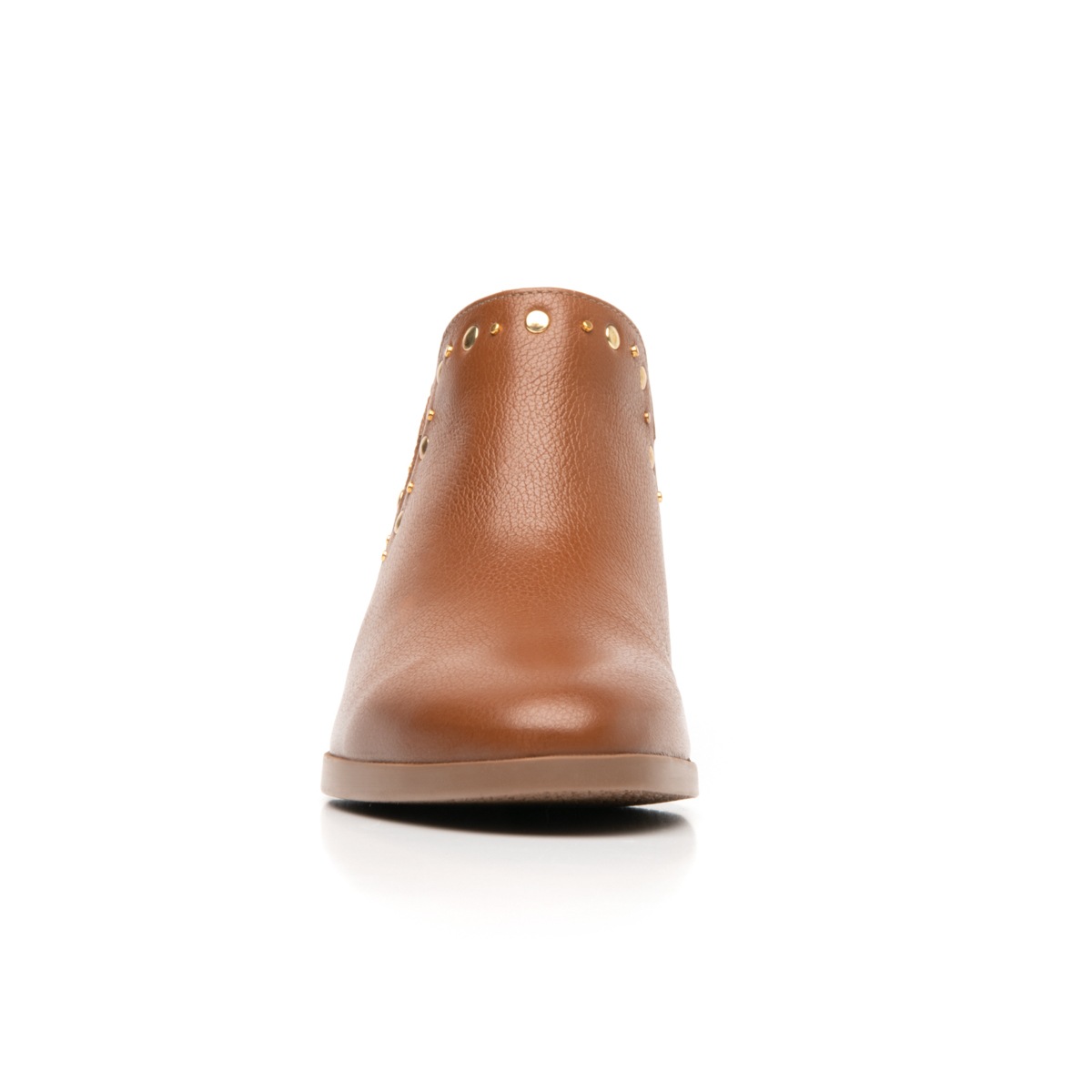 Botín De Tacón Flexi para Mujer con Aplicaciones Modernas Estilo 102211 Cafe