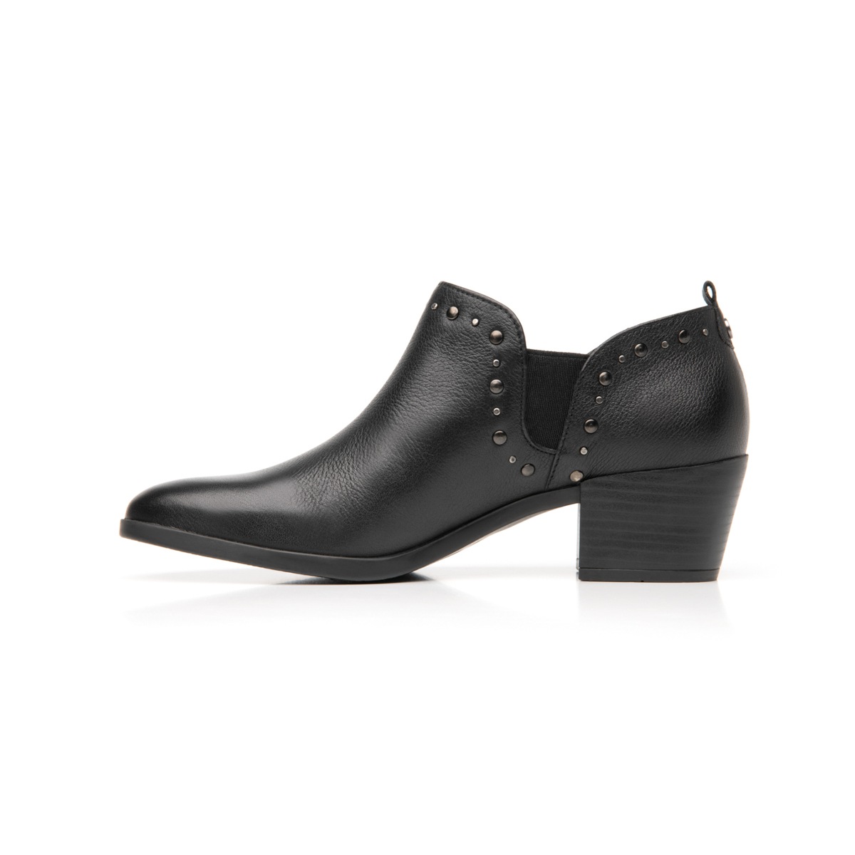 Botín De Tacón Flexi para Mujer con Aplicaciones Modernas Estilo 102211 Negro