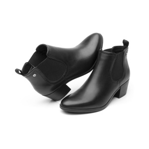Botín De Tacón Flexi para Mujer con Aplicaciones Modernas Estilo 102212 Negro Botín De Tacón Flexi para Mujer con Aplicaciones Modernas Estilo 102212 Negro