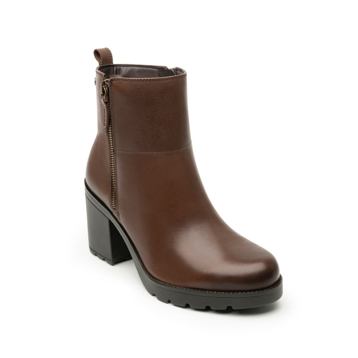 Botín De Tacón Flexi para Mujer Estilo 102317 Café