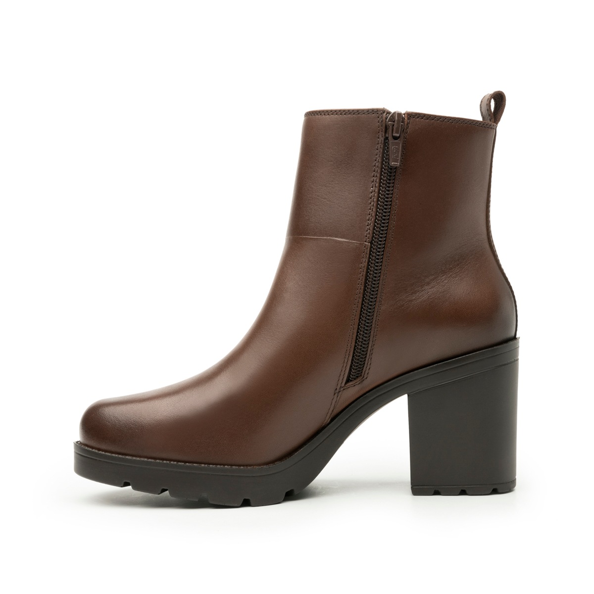 Botín De Tacón Flexi para Mujer Estilo 102317 Café