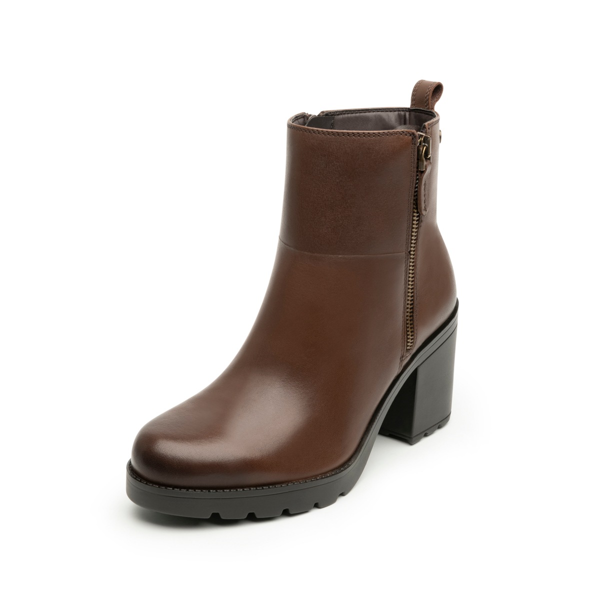 Botín De Tacón Flexi para Mujer Estilo 102317 Café