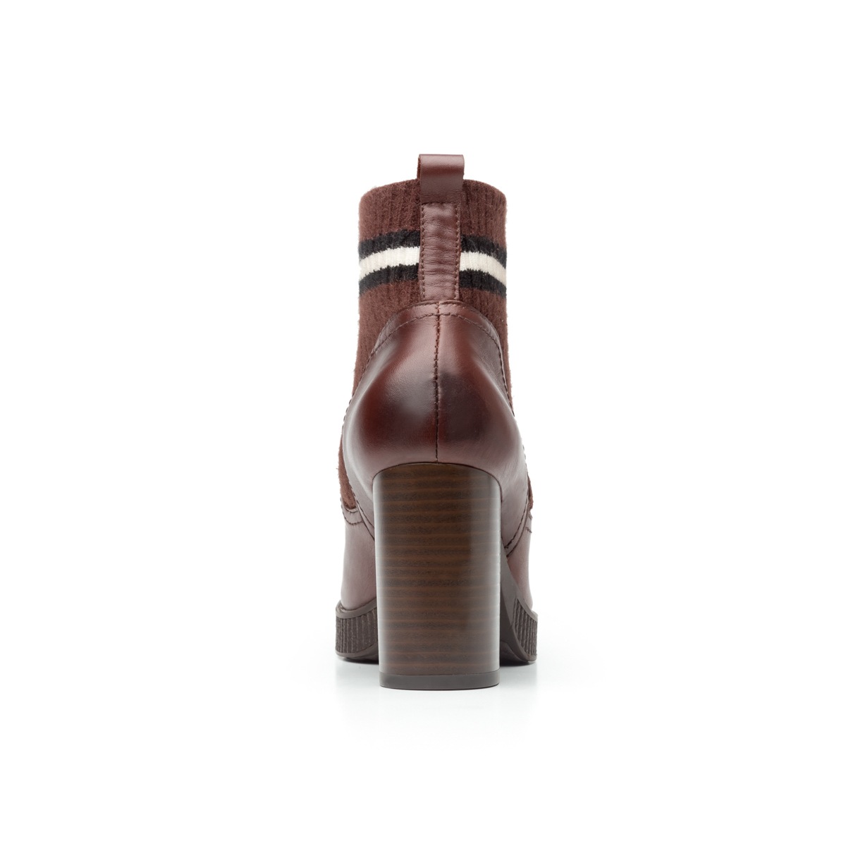 Botín Urbano Flexi Con Tubo De Punto Para Mujer - Estilo 102507 Café
