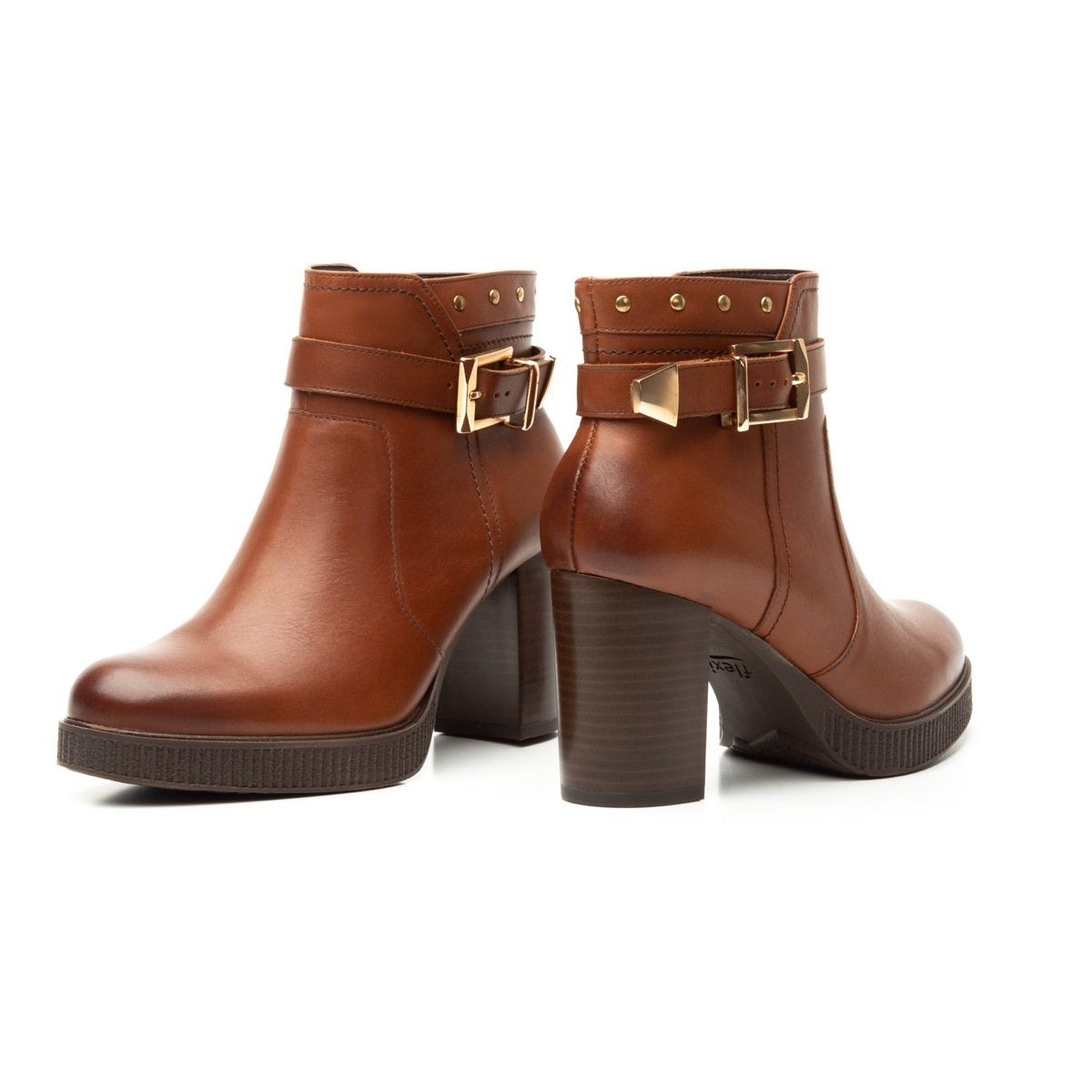 Botín Urbano Flexi Con Plataforma Para Mujer - Estilo 102508 Tan