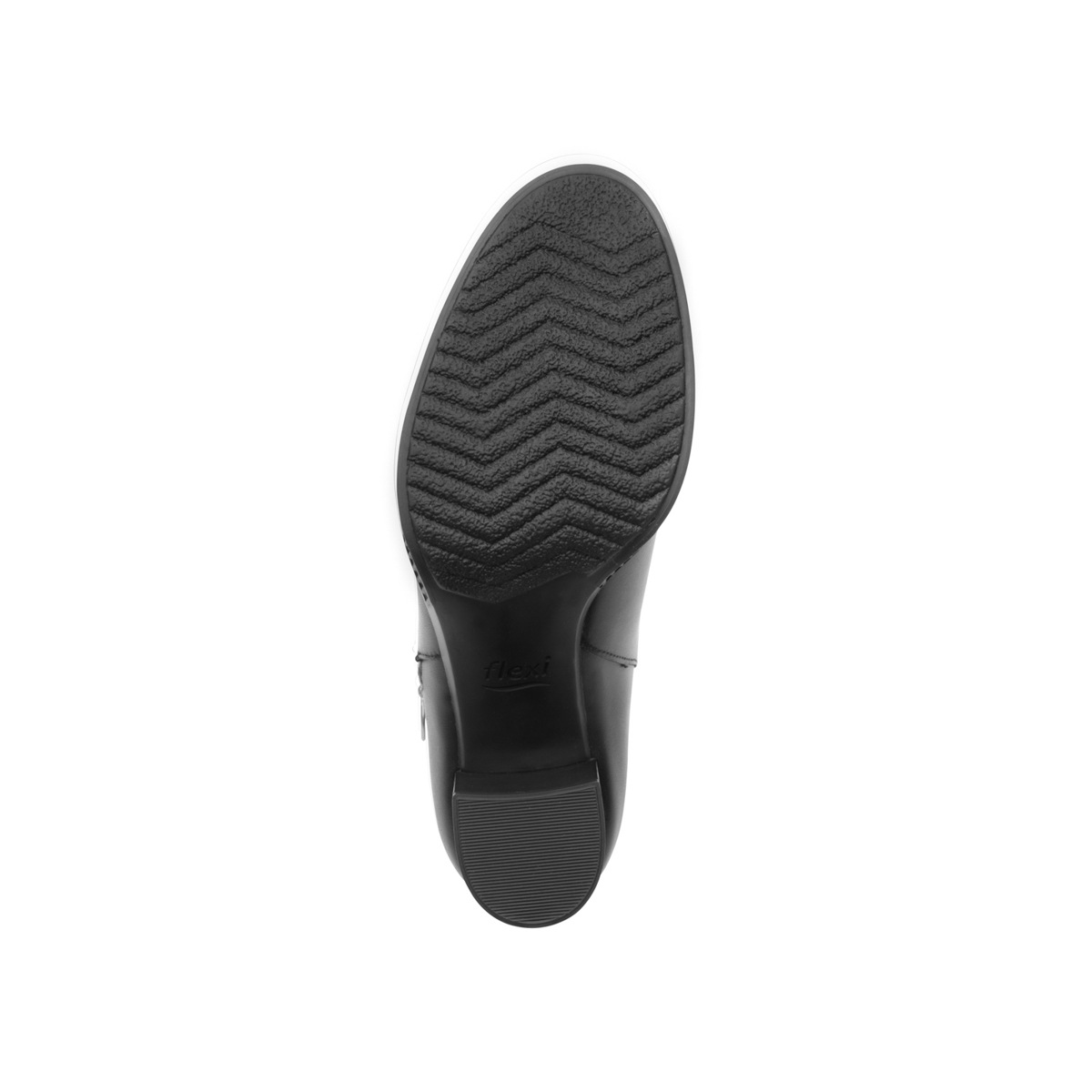 Botín De Tacón Flexi para Mujer con Cierre Lateral Estilo 102511 Negro